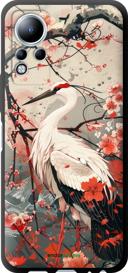 TPU чехол Аист в цвету сакуры для Infinix Note 12 - 6109b-2927 изображение 