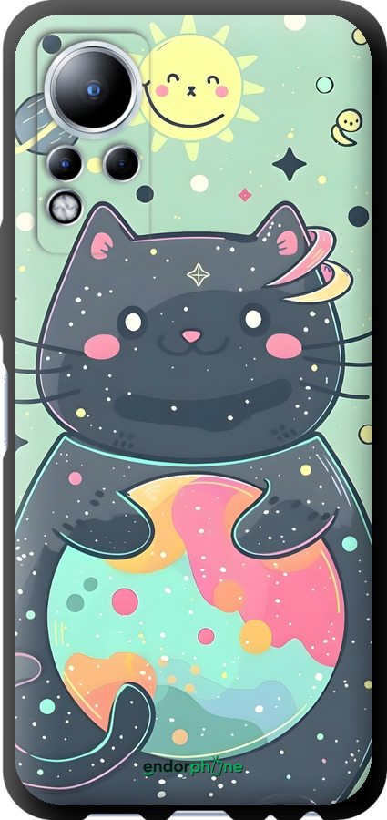 TPU чехол Милый котик для Infinix Note 12 - 6364b-2927 изображение 