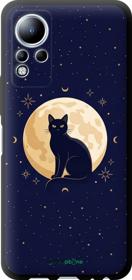 TPU чехол Cute Cat Celestial/Witchy для Infinix Note 12 - 6787b-2927 изображение 