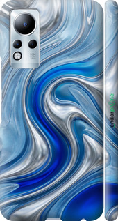 3D пластиковий матовий чехол Liquid Chrome для Infinix Note 11 - 6781m-2754 изображение 