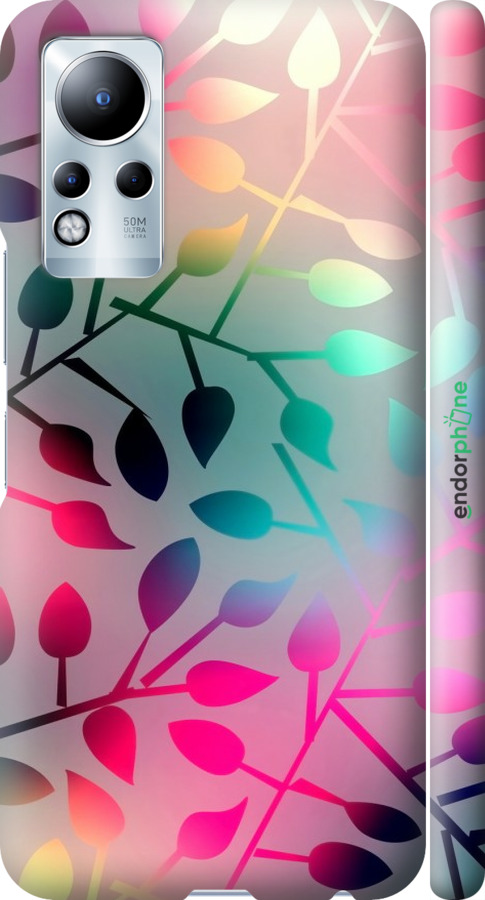 

3D пластиковий матовий чохол "Листя" для Infinix Note 11