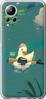 Силіконовий чехол Каченя з автоматом для Infinix Note 11 - 6356u-2754 изображение 