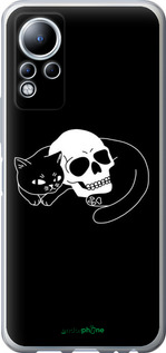 Силиконовый чехол С изображением кота и черепа для Infinix Note 11 - 6491u-2754 изображение 