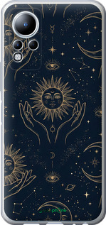 Силіконовий чехол Celestial Harmony: Sun & Moon Gold Mystic Pattern для Infinix Note 11 - 6778u-2754 изображение 