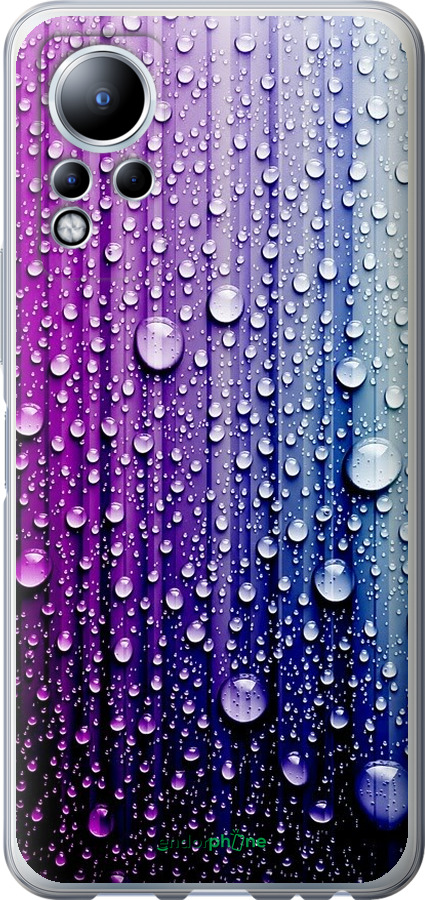 

Силіконовий чохол "Краплини води" для Infinix Note 11, Синій