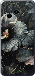 Силиконовый чехол Черные цветы для Infinix Note 12 (2023) - 6031u-3042 изображение 