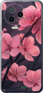 Силіконовий чехол Пурпурова сакура для Infinix Note 12 (2023) - 6075u-3042 изображение 