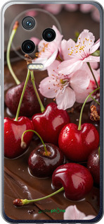 Силиконовый чехол Вишня в шоколаде для Infinix Note 12 (2023) - 6698u-3042 изображение 