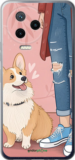 Силіконовий чехол Корги 3 для Infinix Note 12 (2023) - 6707u-3042 изображение 