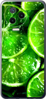 Силиконовый чехол Зелёные дольки лимона для Infinix Note 12 (2023) - 852u-3042 изображение 