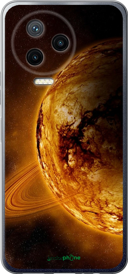 Силіконовий чехол Жовтий Сатурн для Infinix Note 12 (2023) - 170u-3042 изображение 