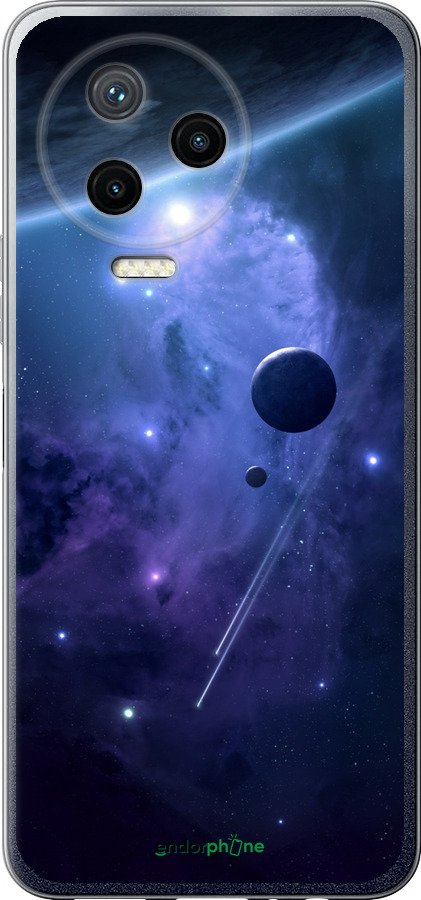 Силіконовий чехол Планети в синьому космосі для Infinix Note 12 (2023) - 171u-3042 изображение 