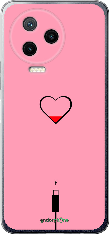Силиконовый чехол Подзарядка сердца1 для Infinix Note 12 (2023) - 4275u-3042 изображение 
