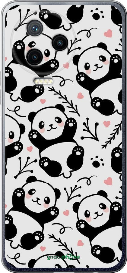 Силіконовий чехол Панди для Infinix Note 12 (2023) - 4318u-3042 изображение 