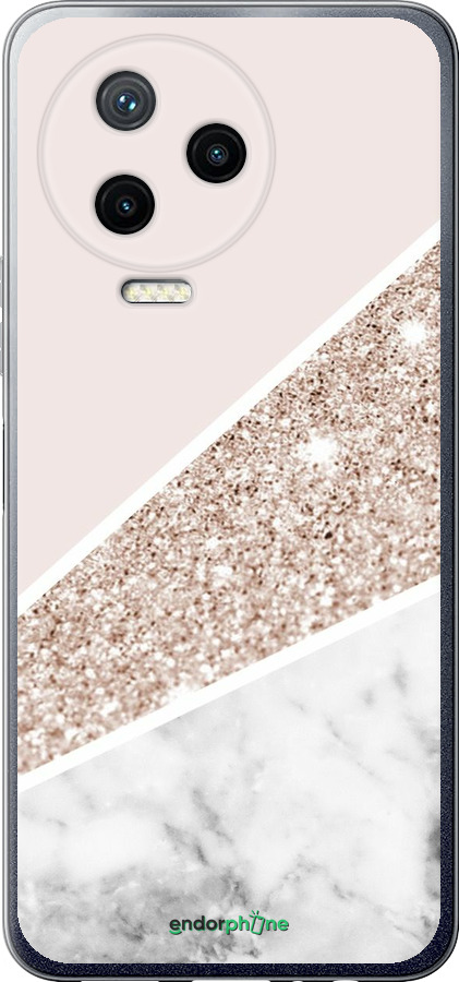 Силиконовый чехол Пастельный мрамор для Infinix Note 12 (2023) - 4342u-3042 изображение 