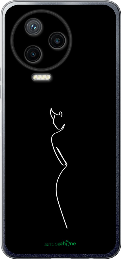 Силіконовий чехол Силует1 для Infinix Note 12 (2023) - 4590u-3042 изображение 