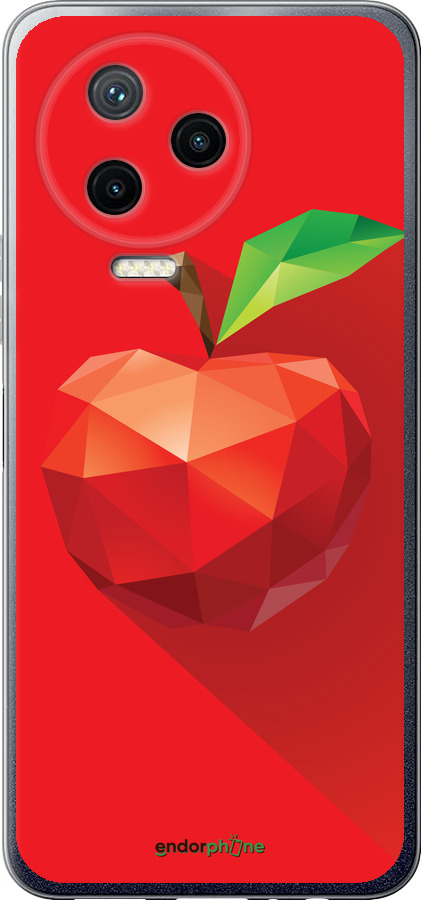 Силиконовый чехол Яблоко для Infinix Note 12 (2023) - 4696u-3042 изображение 