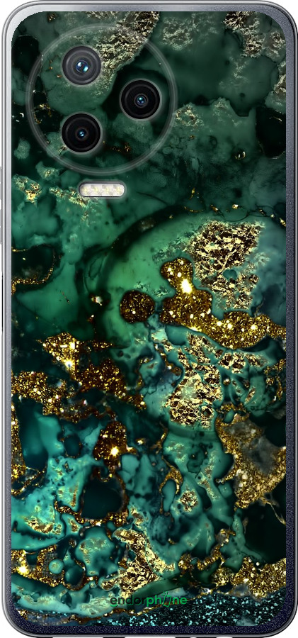 Силіконовий чехол Мармур золото багатство для Infinix Note 12 (2023) - 5419u-3042 изображение 