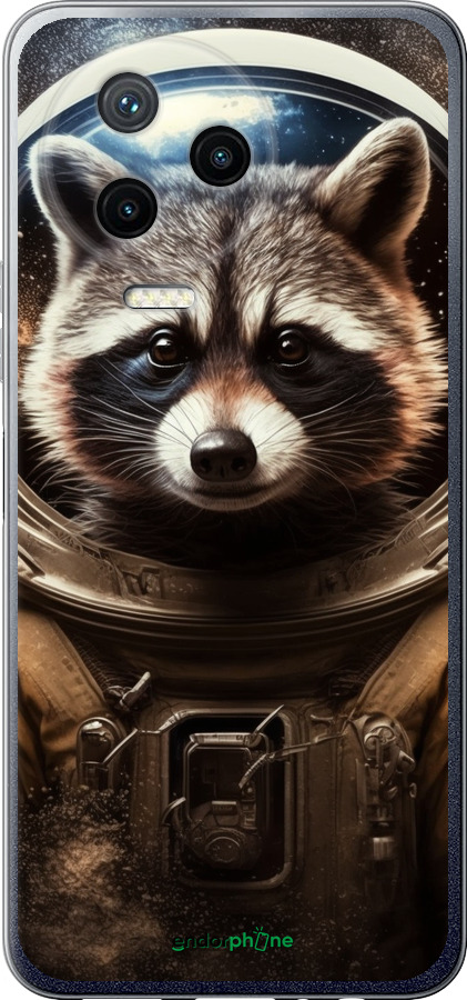 Силіконовий чехол Єнот-австронавт для Infinix Note 12 (2023) - 5581u-3042 изображение 