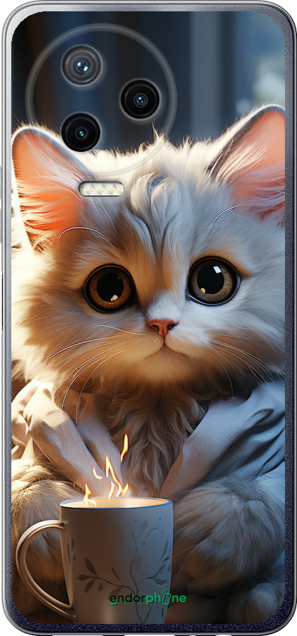 Силиконовый чехол White cat для Infinix Note 12 (2023) - 5646u-3042 изображение 