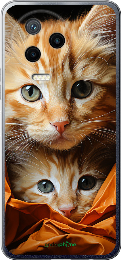 Силіконовий чехол Котики 2 для Infinix Note 12 (2023) - 5664u-3042 изображение 