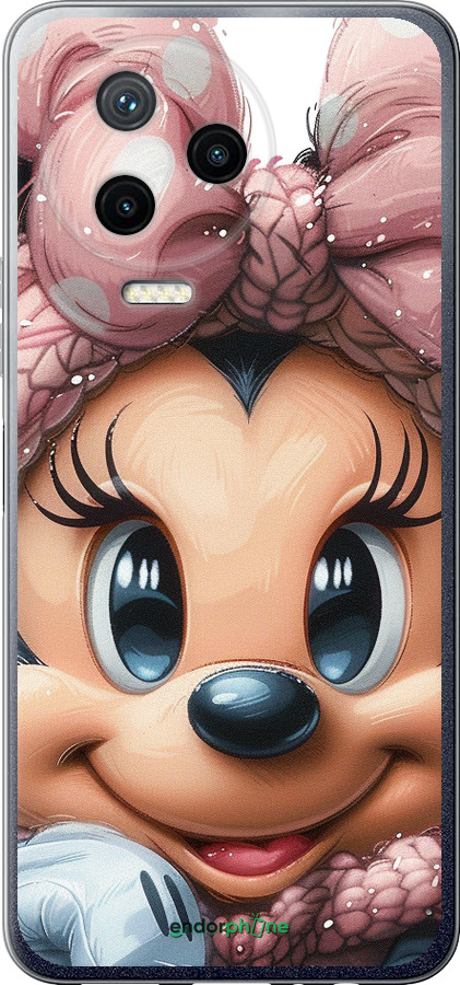 Силиконовый чехол Минни Маус с бантиком для Infinix Note 12 (2023) - 6055u-3042 изображение 