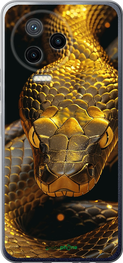 Силиконовый чехол Golden snake для Infinix Note 12 (2023) - 6072u-3042 изображение 