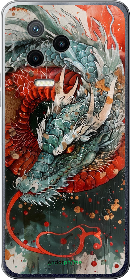 Силиконовый чехол Стихия огня для Infinix Note 12 (2023) - 6101u-3042 изображение 