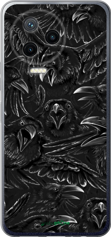 Силиконовый чехол Воронья ярость для Infinix Note 12 (2023) - 6474u-3042 изображение 