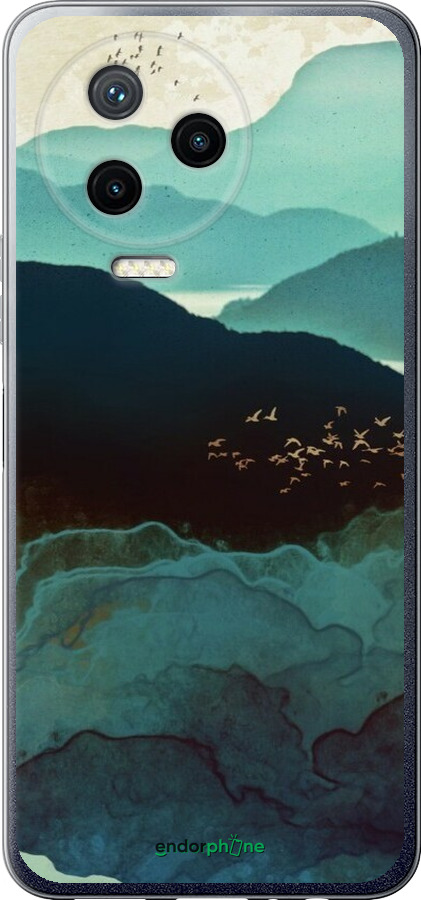Силіконовий чехол Із зображенням гір Індіго для Infinix Note 12 (2023) - 6484u-3042 изображение 