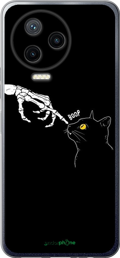 Силіконовий чехол Кішка для Infinix Note 12 (2023) - 6505u-3042 изображение 