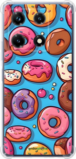 Силіконовий протиударний с посиленими кутами чехол Пончики для Infinix Note 30 Pro - 6318sp-3427 изображение 