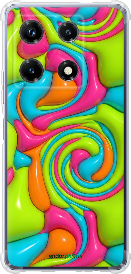 Силикон с усиленными углами чехол Y2K Jelly Dream для Infinix Note 30 Pro - 6780sp-3427 изображение 
