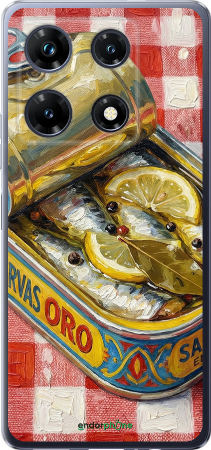 Силиконовый чехол Vintage Sardine Tin Phone для Infinix Note 30 Pro - 6772u-3427 изображение 