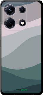 TPU чехол С фиолетовым и бирюзовым ретро-стилем и волнами для Infinix Note 30 - 6533b-3138 изображение 