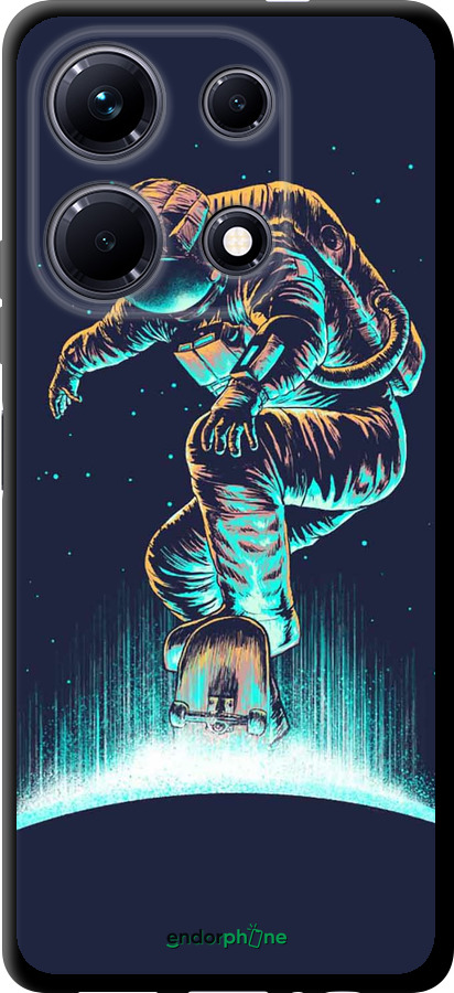 TPU чехол Космонавт на скейтборді для Infinix Note 30 - 4145b-3138 изображение 