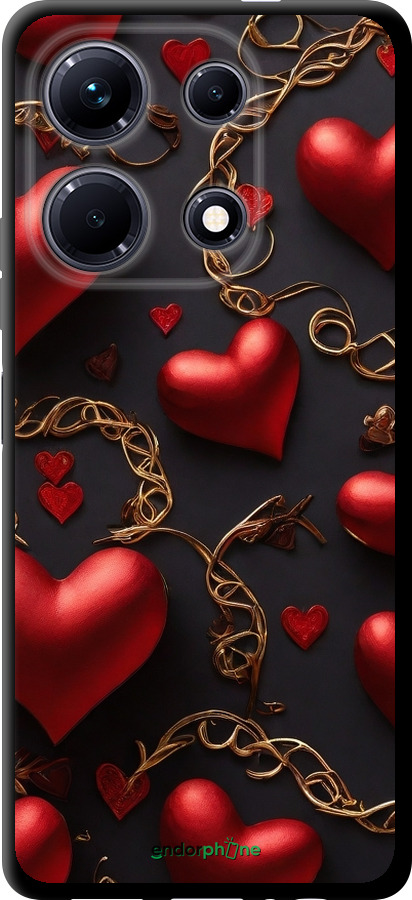 TPU чехол Сердечки для Infinix Note 30 - 5831b-3138 изображение 