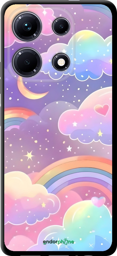 TPU чехол Облака и радуга для Infinix Note 30 - 6312b-3138 изображение 