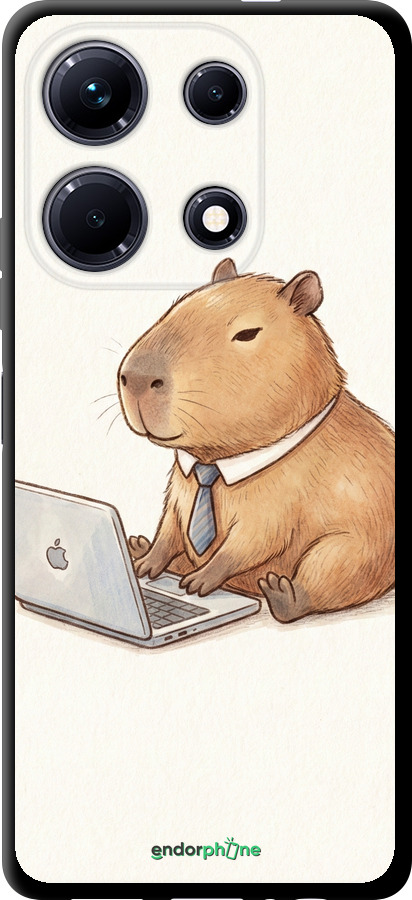 TPU чехол Funny Capybara CEO Working для Infinix Note 30 - 6777b-3138 изображение 