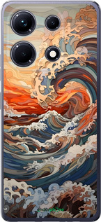 Силіконовий чехол Арт хвилі для Infinix Note 30 - 6324u-3138 изображение 