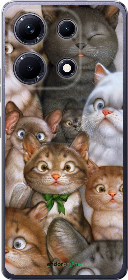

Силіконовий чохол "Коти" для Infinix Note 30