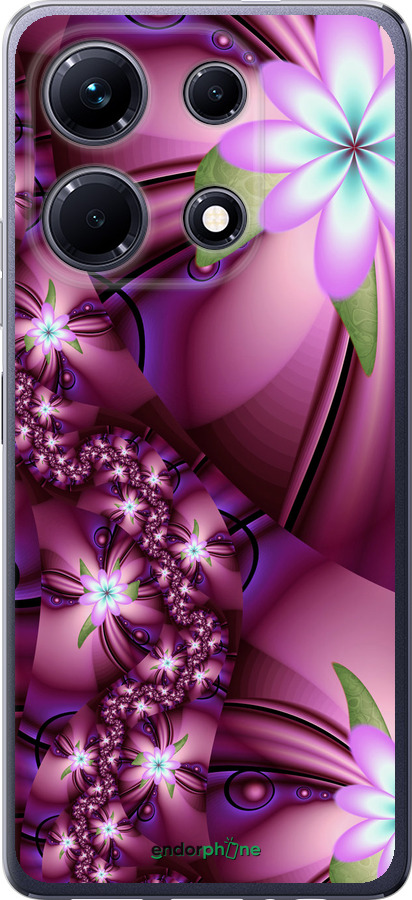 

Силіконовий чохол "Квіткова мозаїка" для Infinix Note 30, Рожевий