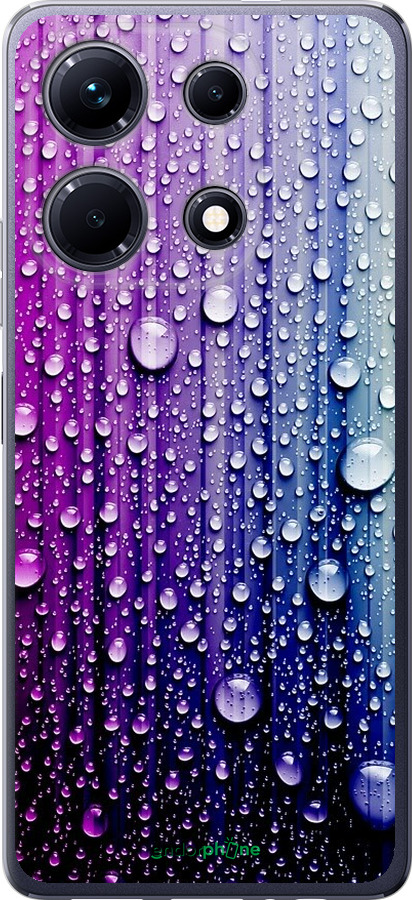 

Силіконовий чохол "Краплини води" для Infinix Note 30, Синій