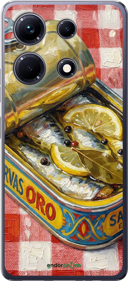 Силиконовый чехол Vintage Sardine Tin Phone для Infinix Note 30 - 6772u-3138 изображение 