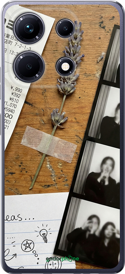 Силиконовый чехол Aesthetic Scrapbook Collage для Infinix Note 30 - 6773u-3138 изображение 