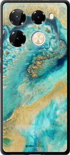 TPU чехол Green marble для Infinix Note 40 Pro 4G - 4365b-3691 изображение 