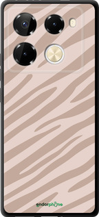 TPU чехол Зебра беж для Infinix Note 40 Pro 4G - 4875b-3691 изображение 