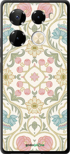 TPU чехол Цветочный орнамент v2 для Infinix Note 40 Pro 4G - 5513b-3691 изображение 