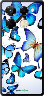 TPU чехол Бабочки для Infinix Note 40 Pro 4G - 6023b-3691 изображение 