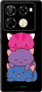 TPU чехол Милые кошки для Infinix Note 40 Pro 4G - 6518b-3691 изображение 